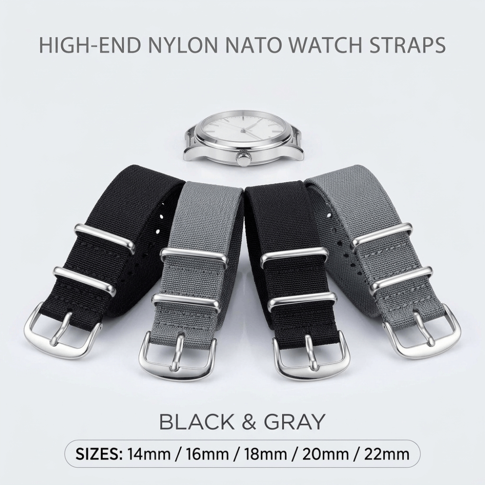 Ремешок для часов NATO 14/16/1 – обзор и цена Nylon Nato Strap