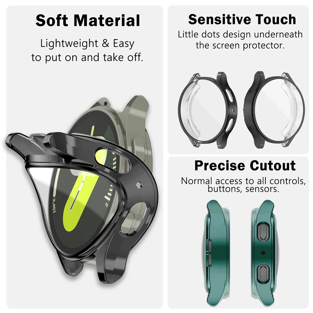 2 шт. прозрачного чехла из ТПУ – обзор и цена Accessories For Galaxy Watch 5