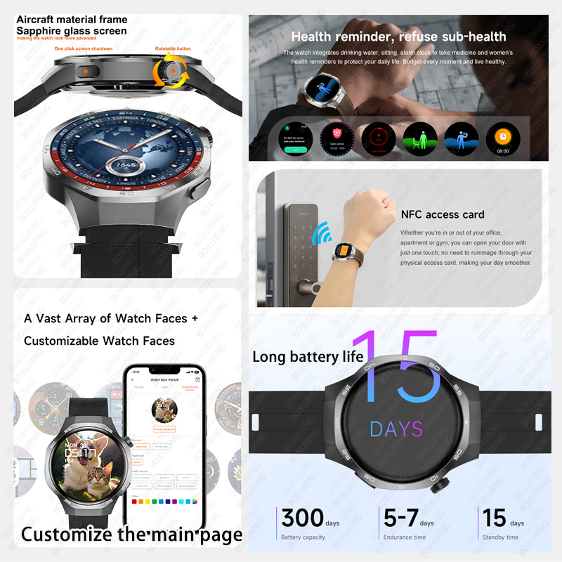 2026 Новые часы BOXUXING 5 MAX – обзор и цена Smartwatch Faces