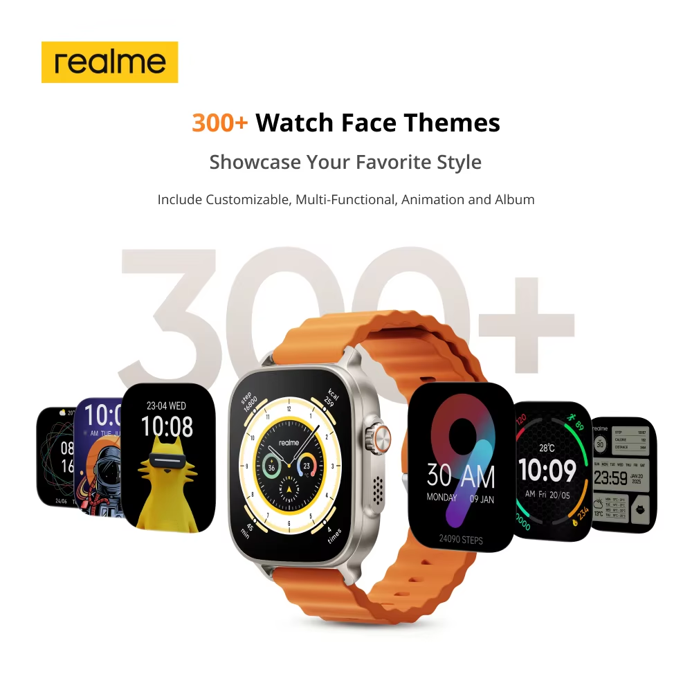 Глобальная версия часы Realme  – обзор и цена Smartwatch Faces